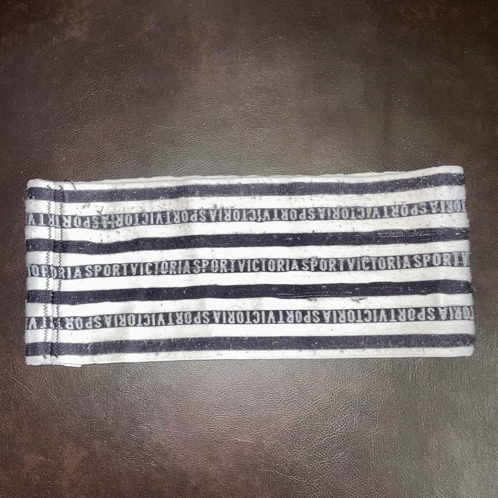 Women’s Victoria’s Secret striped black & white logo waist compression band O/S - Picture 8 of 8